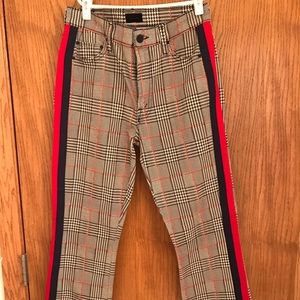 MOTHER Happy People Read and Drink Coffee pants